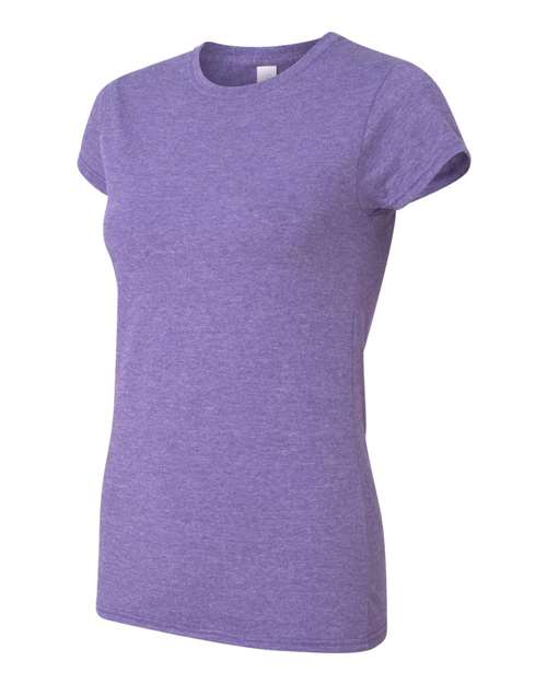 Gildan 64000L Women's Softstyle® T-Shirt - Heather Purple - side