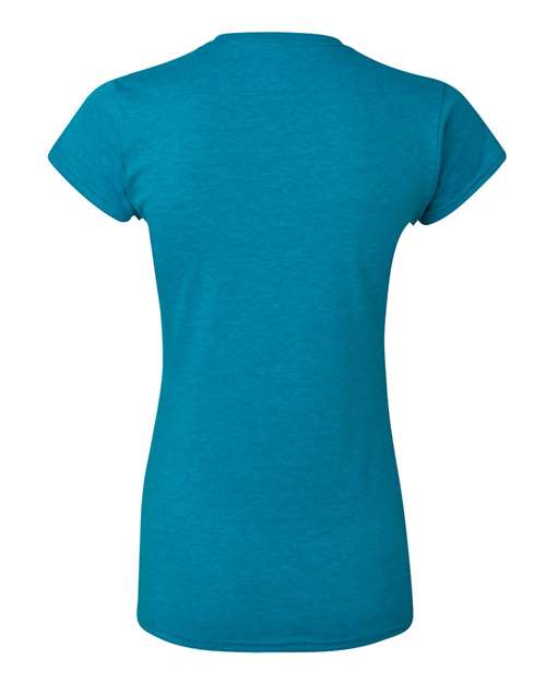 Gildan 64000L Women's Softstyle® T-Shirt - Antique Sapphire - back