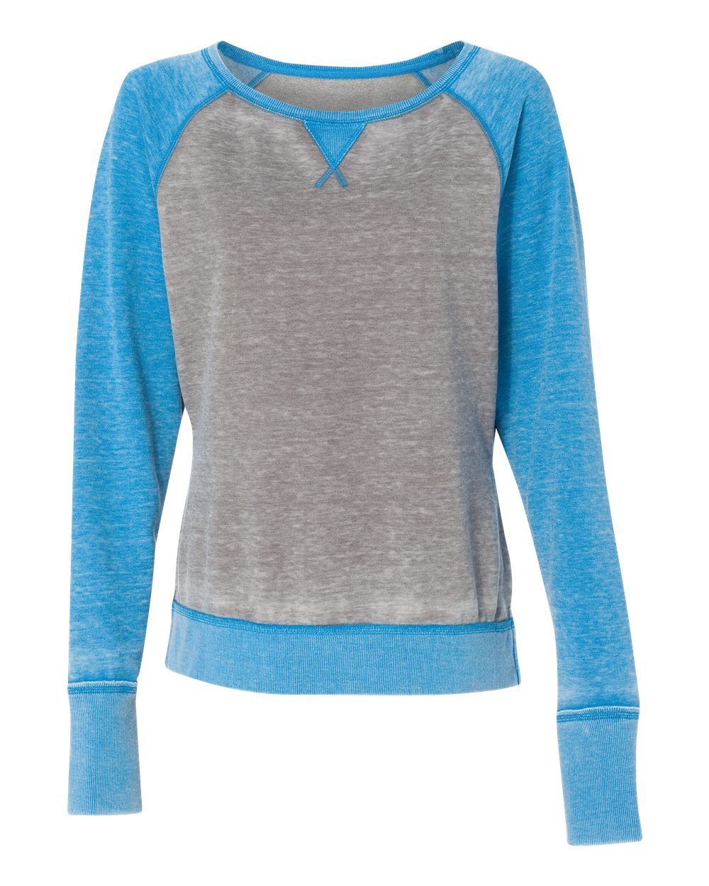 J. America 8927 Women’s Zen Fleece Raglan Sweatshirt - style