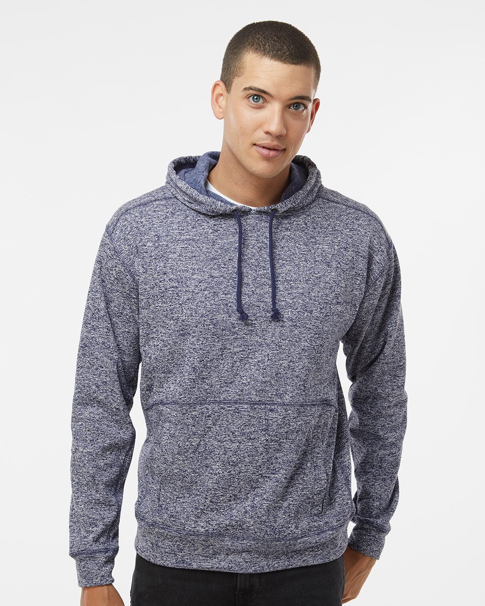 J. America 8613 Men's Cosmic Fleece Hooded Sweatshirt - style