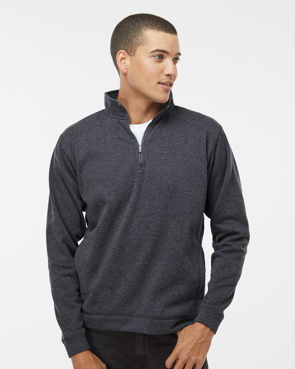 J. America 8614 Men's Cosmic Fleece Quarter-Zip Sweatshirt - style