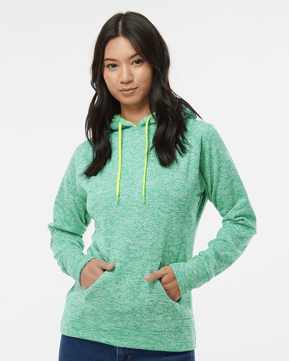 J. America 8616 Women’s Cosmic Fleece Hooded Sweatshirt - style
