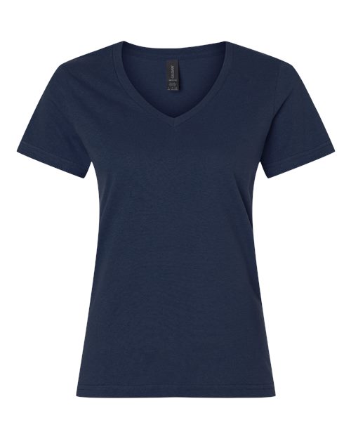 Gildan 64V00L Women's Softstyle® V-Neck T-Shirt - Navy - front