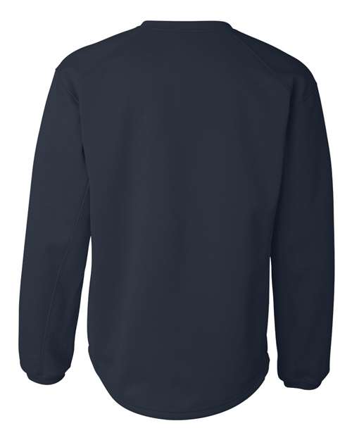 Badger 1453 Men's BT5 Performance Fleece Crewneck Sweatshirt - Navy - back