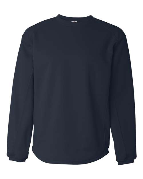 Badger 1453 Men's BT5 Performance Fleece Crewneck Sweatshirt - Navy - front