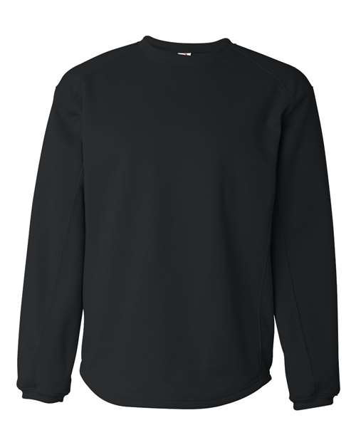 Badger 1453 Men's BT5 Performance Fleece Crewneck Sweatshirt - Black - front