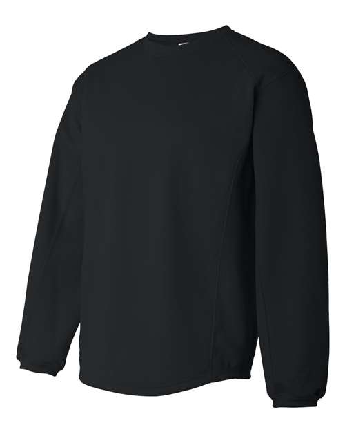 Badger 1453 Men's BT5 Performance Fleece Crewneck Sweatshirt - Black - side