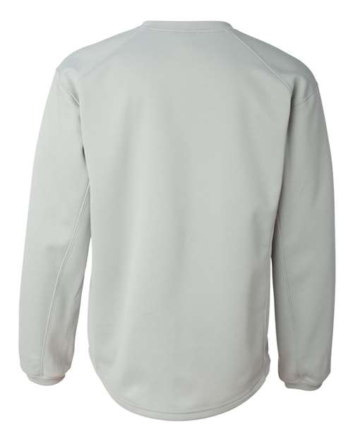 Badger 1453 Men's BT5 Performance Fleece Crewneck Sweatshirt - Silver - back