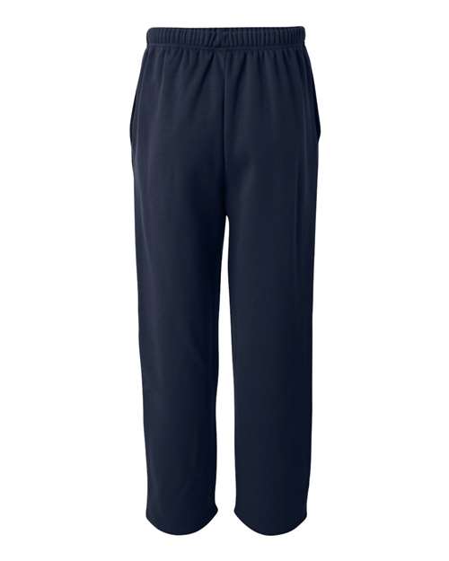 Badger 1478 Unisex Performance Fleece Open-Bottom Sweatpants - Navy - back