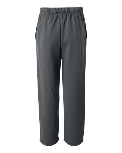 Badger 1478 Unisex Performance Fleece Open-Bottom Sweatpants - Graphite - back