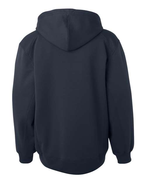 Badger 2454 Youth Performance Fleece Hooded Sweatshirt - Navy - back
