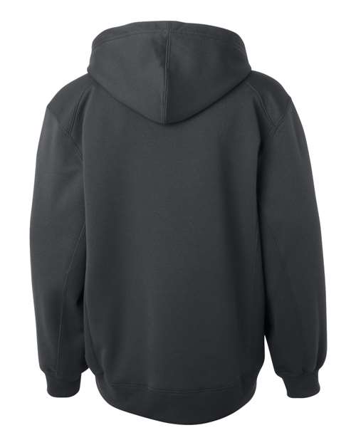 Badger 2454 Youth Performance Fleece Hooded Sweatshirt - Graphite - back