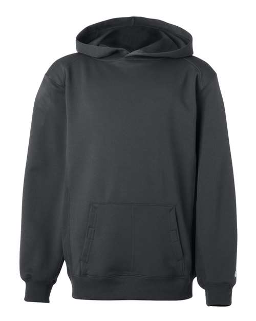 Badger 2454 Youth Performance Fleece Hooded Sweatshirt - Graphite - front