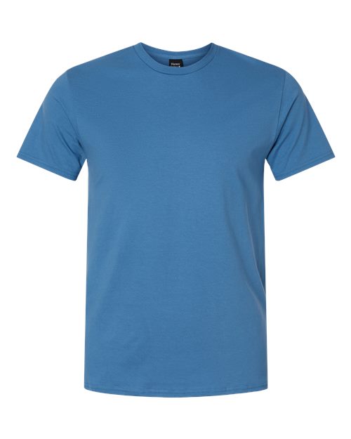 Hanes 4980 Unisex Perfect-T T-Shirt - Denim Blue - front