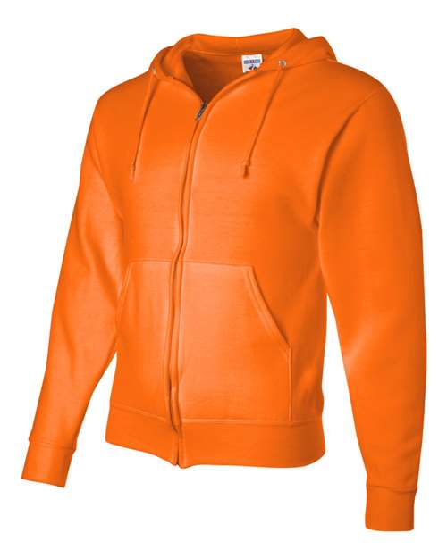 JERZEES 993MR Unisex NuBlend® Full-Zip Hooded Sweatshirt - Safety Orange - side