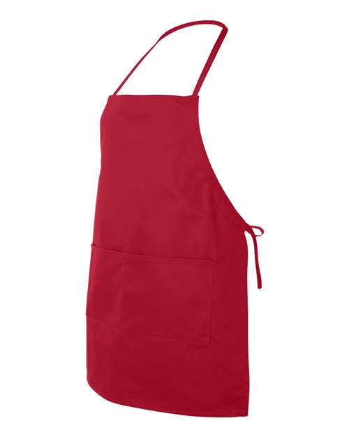 Liberty Bags 5502 Two-Pocket Butcher Apron - Red - side