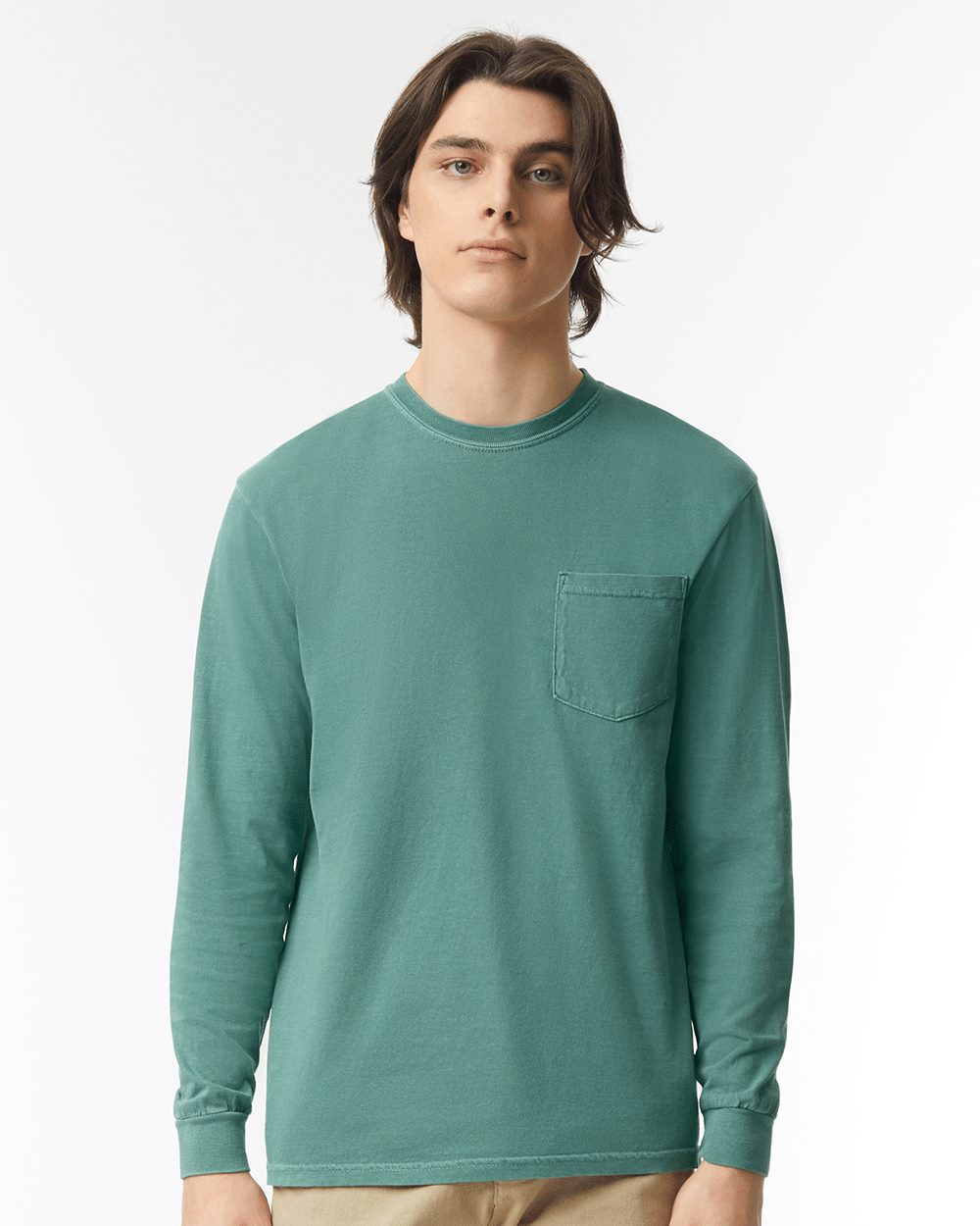Comfort Colors 4410 Unisex Garment-Dyed Heavyweight Long Sleeve Pocket T-Shirt - style