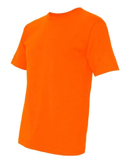 Bayside 5040 Unisex USA-Made Midweight T-Shirt - Bright Orange - side