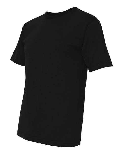 Bayside 5040 Unisex USA-Made Midweight T-Shirt - Black - side