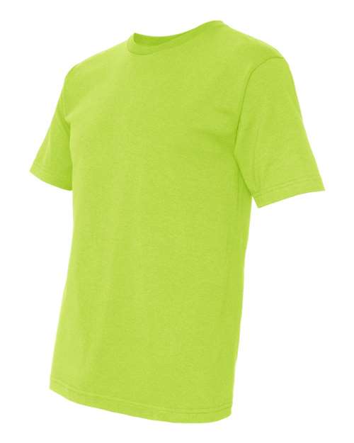 Bayside 5040 Unisex USA-Made Midweight T-Shirt - Lime Green - side