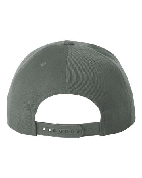 YP Classics 6089M Premium Flat Bill Snapback Cap - Dark Grey - back