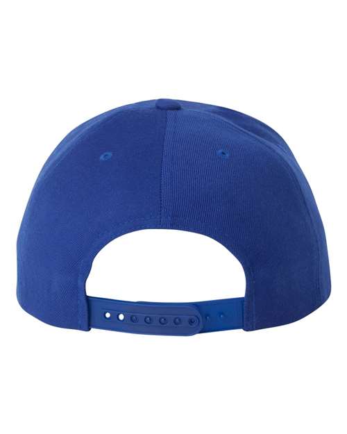 YP Classics 6089M Premium Flat Bill Snapback Cap - Royal Blue - back