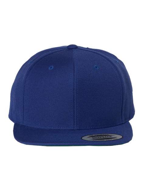 YP Classics 6089M Premium Flat Bill Snapback Cap - Royal Blue - front