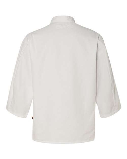 Chef Designs 0402 Three-Quarter Sleeve Chef Coat - White - back