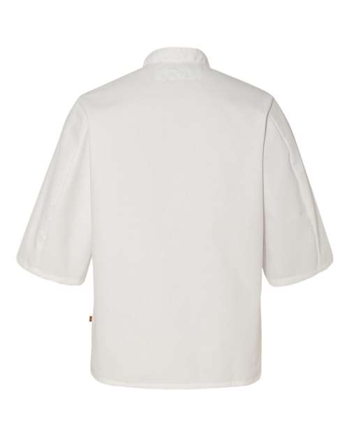 Chef Designs 0404 Half Sleeve Chef Coat - White - back