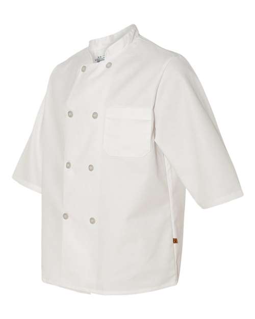Chef Designs 0404 Half Sleeve Chef Coat - White - side