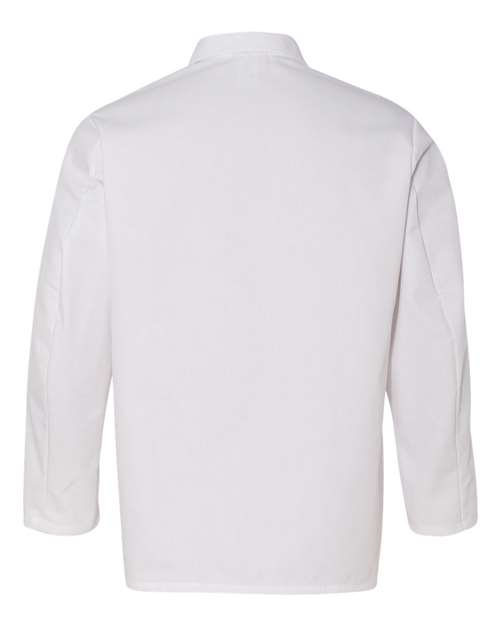 Chef Designs 0406 Gripper Front Short Butcher Coat - White - back