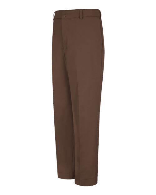 Red Kap PT20 Men's Dura-Kap Industrial Pants - Brown - Unhemmed - front