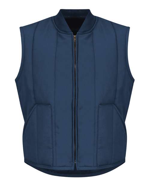 Red Kap VT22 Men's Quilted Vest - Navy - front