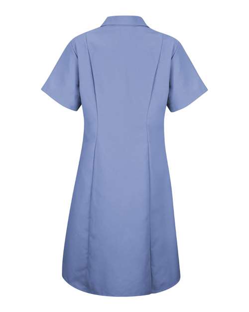 Red Kap DP23 Women's Short Sleeve Dress - Light Blue - back