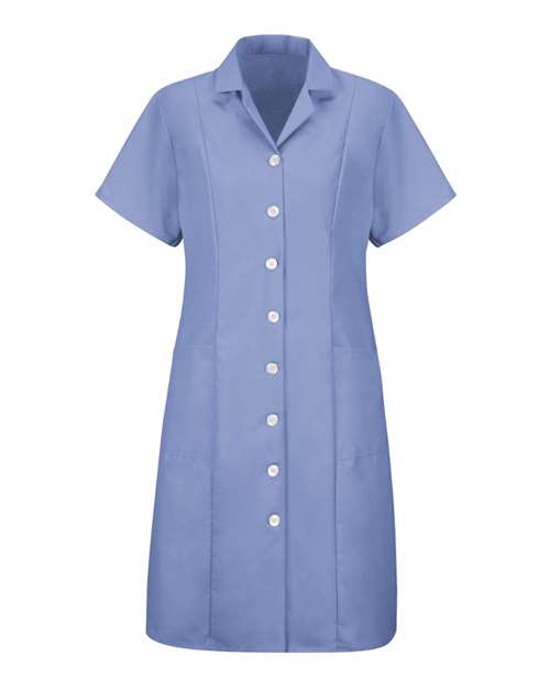 Red Kap DP23 Women's Short Sleeve Dress - Light Blue - front