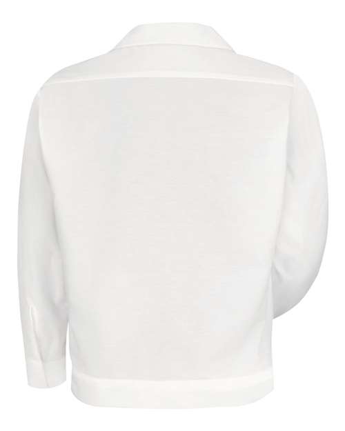 Red Kap SP35 Men's Button-Front Shirt Jacket - White - back