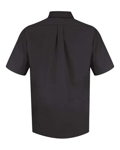 Red Kap SP80 Men's Poplin Short Sleeve Dress Shirt - Black - back