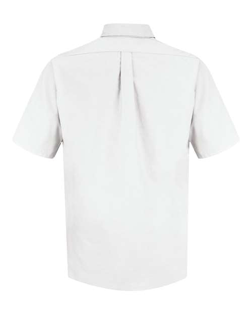Red Kap SP80 Men's Poplin Short Sleeve Dress Shirt - White - back