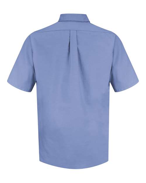 Red Kap SP80 Men's Poplin Short Sleeve Dress Shirt - Light Blue - back