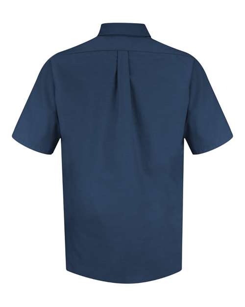 Red Kap SP80 Men's Poplin Short Sleeve Dress Shirt - Navy - back