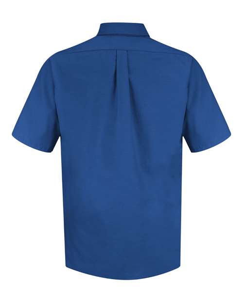 Red Kap SP80 Men's Poplin Short Sleeve Dress Shirt - Royal Blue - back