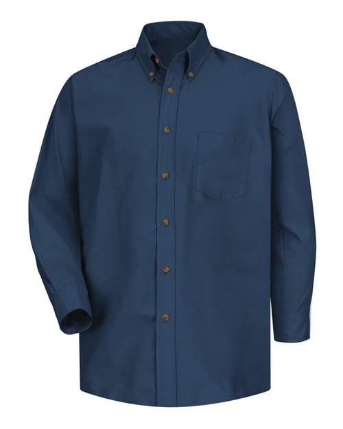 Red Kap SP90 Men's Poplin Dress Shirt - Navy - front