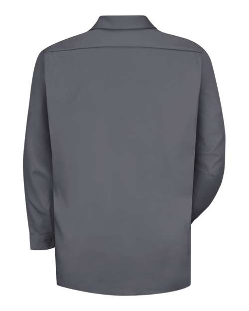 Red Kap SC70 Men's Deluxe Heavyweight Cotton Shirt - Charcoal - back