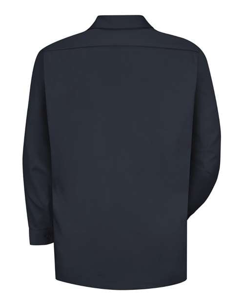 Red Kap SC70 Men's Deluxe Heavyweight Cotton Shirt - Dark Navy - back