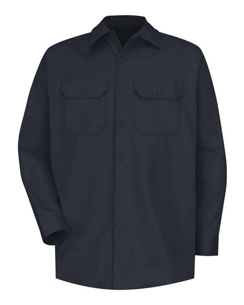 Red Kap SC70 Men's Deluxe Heavyweight Cotton Shirt - Dark Navy - front