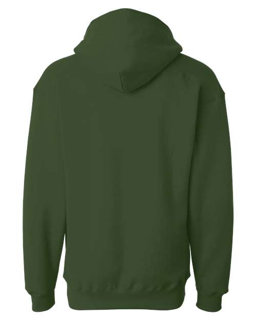 J. America 8830 Men's Sport Lace Hooded Sweatshirt - Forest - back