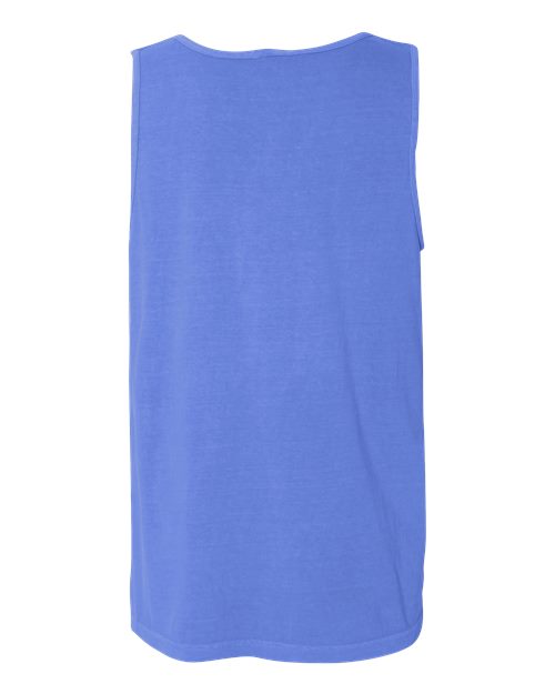 Comfort Colors 9360 Unisex Garment-Dyed Heavyweight Tank Top - Flo Blue - back