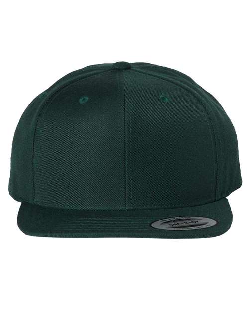 YP Classics 6089M Premium Flat Bill Snapback Cap - Spruce - front
