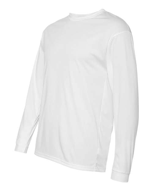 C2 Sport 5104 Unisex Performance Long Sleeve T-Shirt - White - side