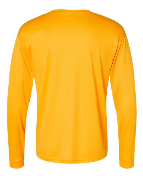 C2 Sport 5104 Unisex Performance Long Sleeve T-Shirt - Gold - back